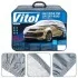 Тент автом JC13402 M джип/минивэн серый с подкладкой PEVA+non PP Cotton 432х185х145 к.с.. VITOL 00000023016 (фото 8)