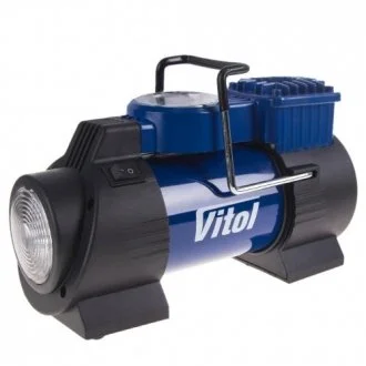 Компресор "ViTOL" К-60 150psi/15Amp/40л/ліхтар/прикурювач VITOL 00000047727