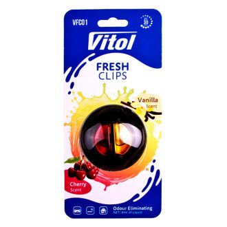 Освіжувач повітря Fresh Clips Cherry +Vanilla VITOL 00000061579