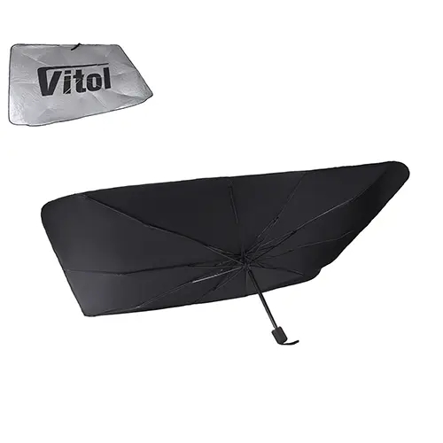 Шторка - парасолька сонцезахисна на лобове скло, Vitol 1400х790мм VITOL 00000062919 (фото 1)