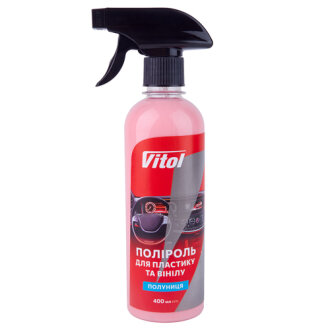 Поліроль для пластику та вінілу Полуниця 400мл VITOL 62209