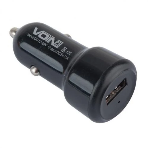 Автомобильное зарядное устройство VOIN C-36209, 1USB (12/24V - 5V 3,0A) Voin 00000051349 (фото 1)