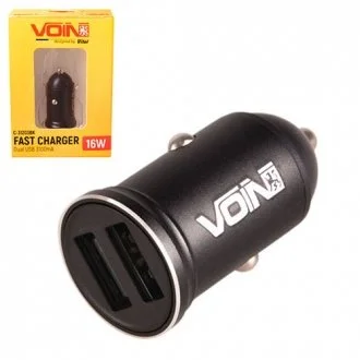Автомобильное зарядное устройство VOIN C-31203BK, 2USB (12/24V - 5V 3,1A) Voin 00000052896