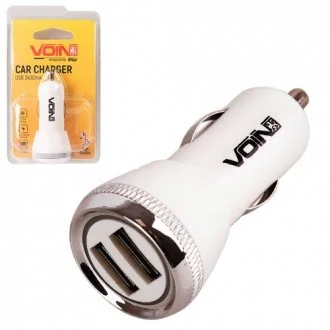 Автомобильное зарядное устройство VOIN C-2402W 2USB (12 / 24V - 5V 2,4A) Voin 00000053033