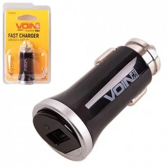 Автомобильное зарядное устройство VOIN C-3011Q 1USB (12/24V - 5V 3A, 9V 2A, 12V 1.5A) Voin 00000053034