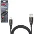 Кабель VOIN CC-4202M BK USB - Micro USB 3А, 2m, black (быстрая зарядка/передача данных)) Voin 00000053560 (фото 1)