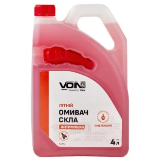 Омивач скла літний VOIN Амстердам 4л антімошка (каністра з лійкою) Voin 00000063945