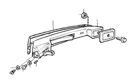 Накладка ручки дверной VOLVO 1268805