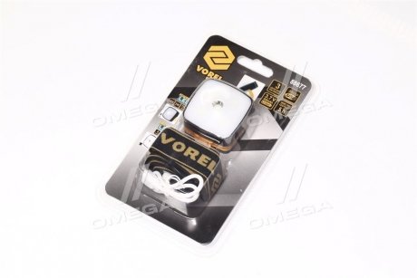 Фонарь на лоб акум LED: 3Вт; Li-Ion 3,7В, 0,85A? час, 3 режима, 130 + 160 lm Vorel 88677