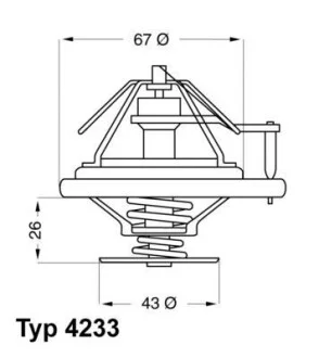 Термостат 80 °C WAHLER 4233.80D