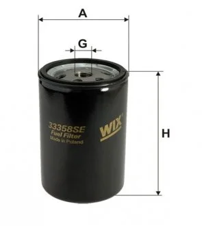 Паливний фільтр, що накручується, дизель WIX FILTERS 33358SE