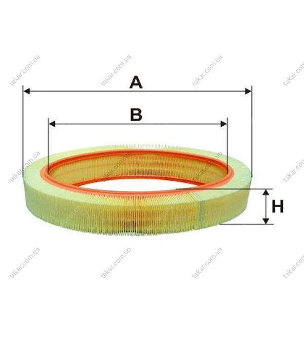 Фільтр повітряний MB W126 (вир-во WIX-Filtron) /AE328 WIX FILTERS WA6014 (фото 1)