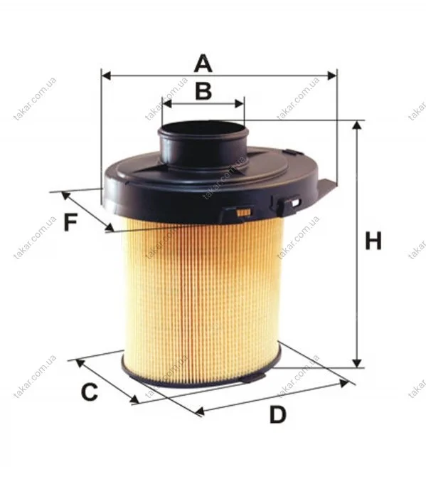 Воздушный фильтр WIX FILTERS WA6033 (фото 1)