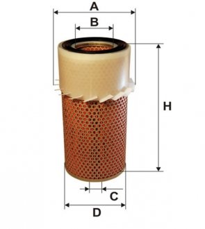 Фильтр воздушный MITSUBISHI AM430/ (выр-во WIX-FILTERS) WIX FILTERS WA6104