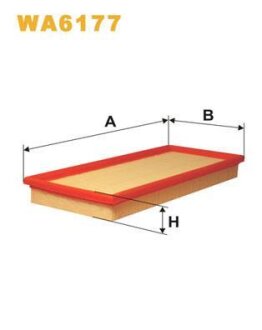 Фільтр повітряний SEAT (WIX-Filtron UA) AP014/ WIX FILTERS WA6177