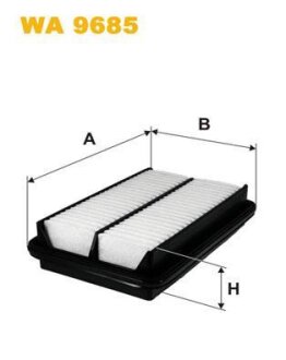 Фільтр повітрянний SUZUKI LIANA (WIX-Filtron) WIX FILTERS WA9685
