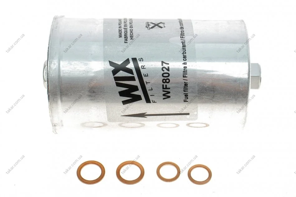 Паливний фільтр, що накручується, бензин WIX FILTERS WF8027 (фото 1)