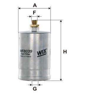Фильтр курил. MB W124 /PP835 (выр-во -FILTERS) WIX FILTERS WF8039 (фото 1)
