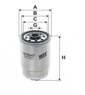 Паливний фільтр, що накручується, дизель WIX FILTERS WF8042