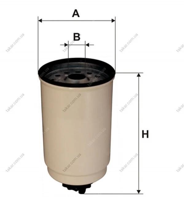Топливный накручиваемый фильтр дизель WIX FILTERS WF8052 (фото 1)