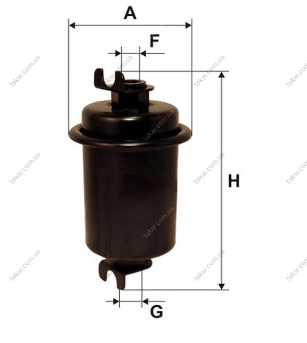 Фільтр топл. (вир-во WIX-Filtron) /875 WIX FILTERS WF8076 (фото 1)