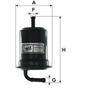 Топливный прямоточный фильтр бензин WIX FILTERS WF8085