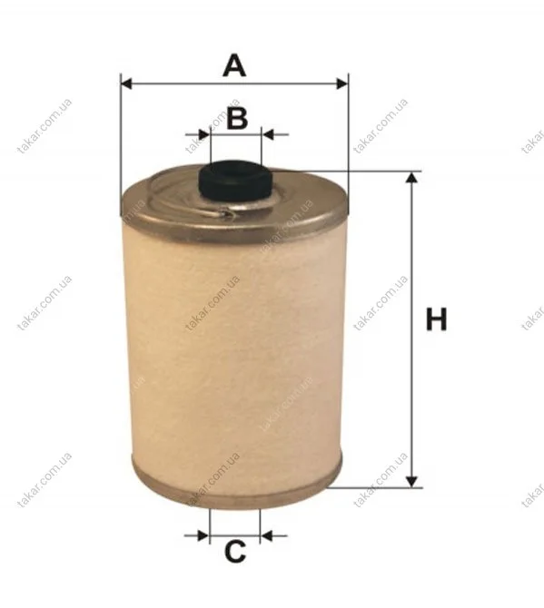Паливний фільтр-патрон дизель WIX FILTERS WF8156 (фото 1)