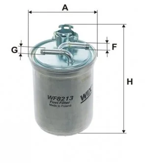 Паливний прямоточний фільтр дизель WIX FILTERS WF8213