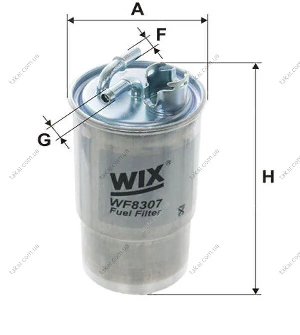 Фільтр топл. SEAT Toledo, Leon (вир-во WIX-Filtron) /PP960/1 Розпродаж WIX FILTERS WF8307 (фото 1)