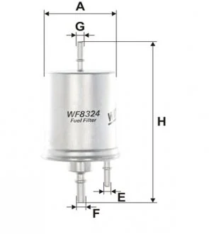 Паливний прямоточний фільтр бензин WIX FILTERS WF8324