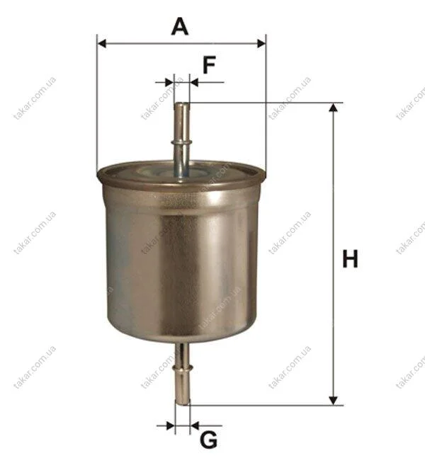 Фільтр паливний (вир-во WIX-Filtron) /PP866/2 WIX FILTERS WF8330 (фото 1)