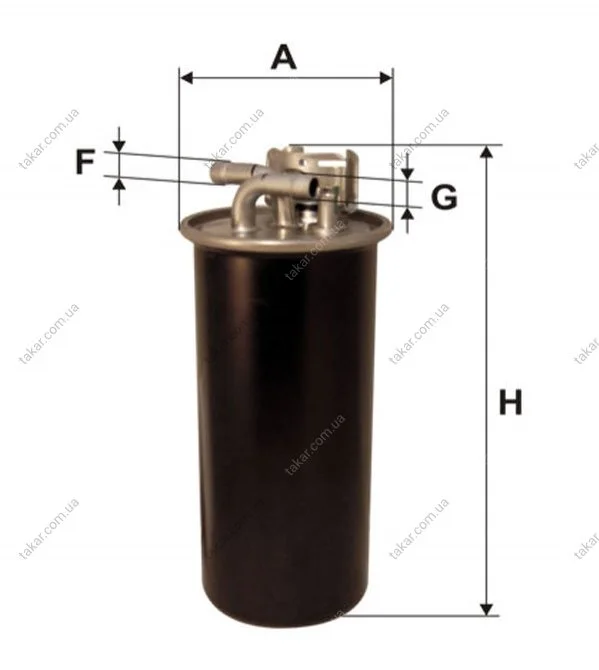 Топливный прямоточный фильтр дизель WIX FILTERS WF8382 (фото 1)