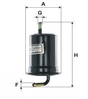 Топливный прямоточный фильтр бензин WIX FILTERS WF8422