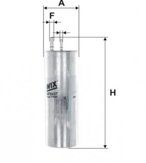 Паливний прямоточний фільтр дизель WIX FILTERS WF8437