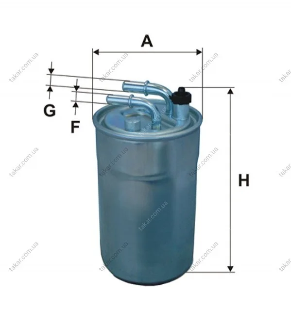 Топливный прямоточный фильтр дизель WIX FILTERS WF8459 (фото 1)