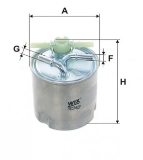 Паливний прямоточний фільтр дизель WIX FILTERS WF8478