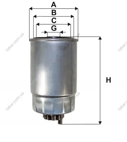 Топливный фильтр дизель WIX FILTERS WF8499 (фото 1)