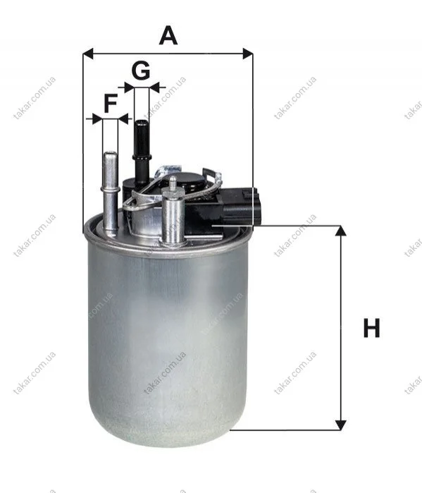 Топливный прямоточный фильтр дизель WIX FILTERS WF8519 (фото 1)