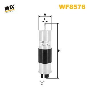 Фильтр топливный VOLVO 2.0 D 15- (выр-во WIX-FILTERS) WIX FILTERS WF8576