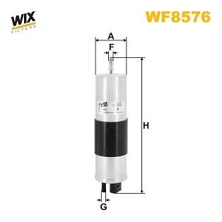 Фільтр паливний VOLVO 2.0 D 15- (вир-во WIX-FILTERS) WIX FILTERS WF8576