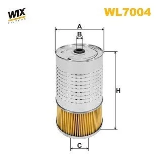 Масляный фильтр картридж патрон WIX FILTERS WL7004