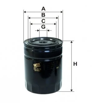 Масляный фильтр винт накручеваемый WIX FILTERS WL7075 (фото 1)