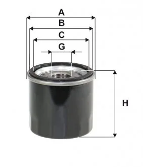 Масляний фільтр гвинт накручуваний WIX FILTERS WL7204