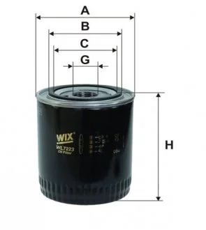 Масляний фільтр гвинт накручуваний WIX FILTERS WL7223