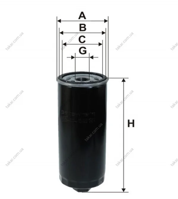 Масляний фільтр гвинт накручуваний WIX FILTERS WL7230 (фото 1)