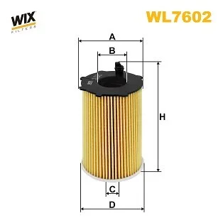Фильтр масляный HYUNDAI SANTA FE, GRANDEUR 3.0, 3.3 11- (выр-во WIX-FILTERS) WIX FILTERS WL7602