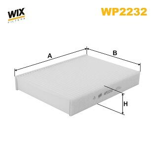 Фільтр салону стандартний WIX FILTERS WP2232