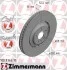 Торзмозной диск двухсторонний на передний мост вентилируемый 6 ZIMMERMANN 100336375 (фото 1)