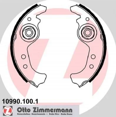Тормозные колодки барабанные ZIMMERMANN 10990.100.1 (фото 1)