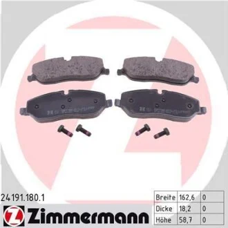 Тормозные колодки дисковые ZIMMERMANN 24191.180.1